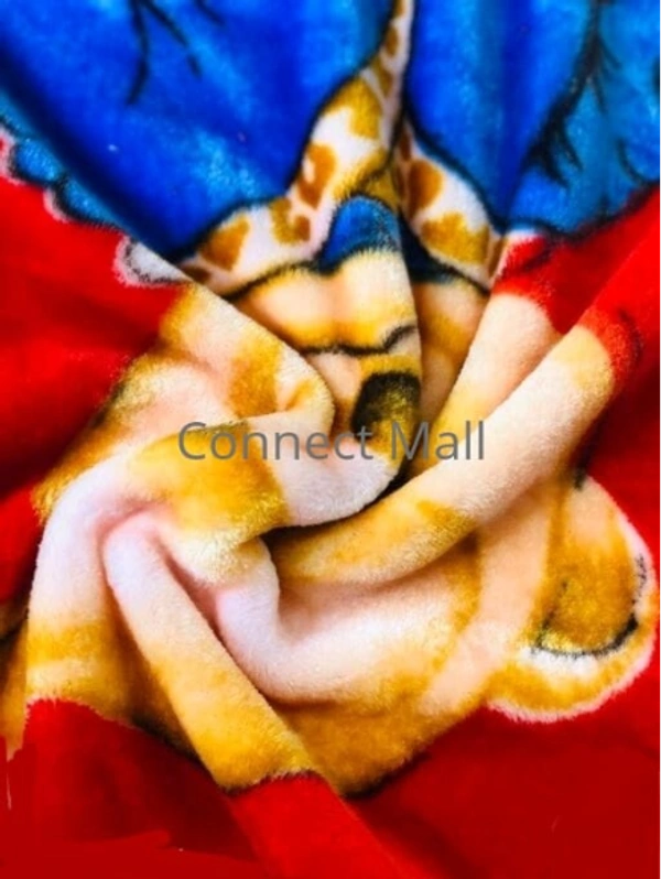 Multicolour Medium Size Animal Baby Velvet Blanket Perfect for below 3yrs Mild Winter as well as Spring - Red, Hooded Baby Blanket